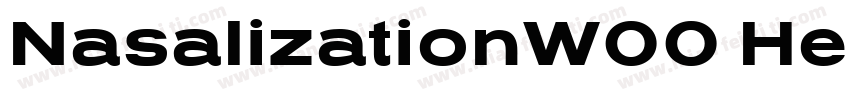 NasalizationW00 Heavy字体转换
